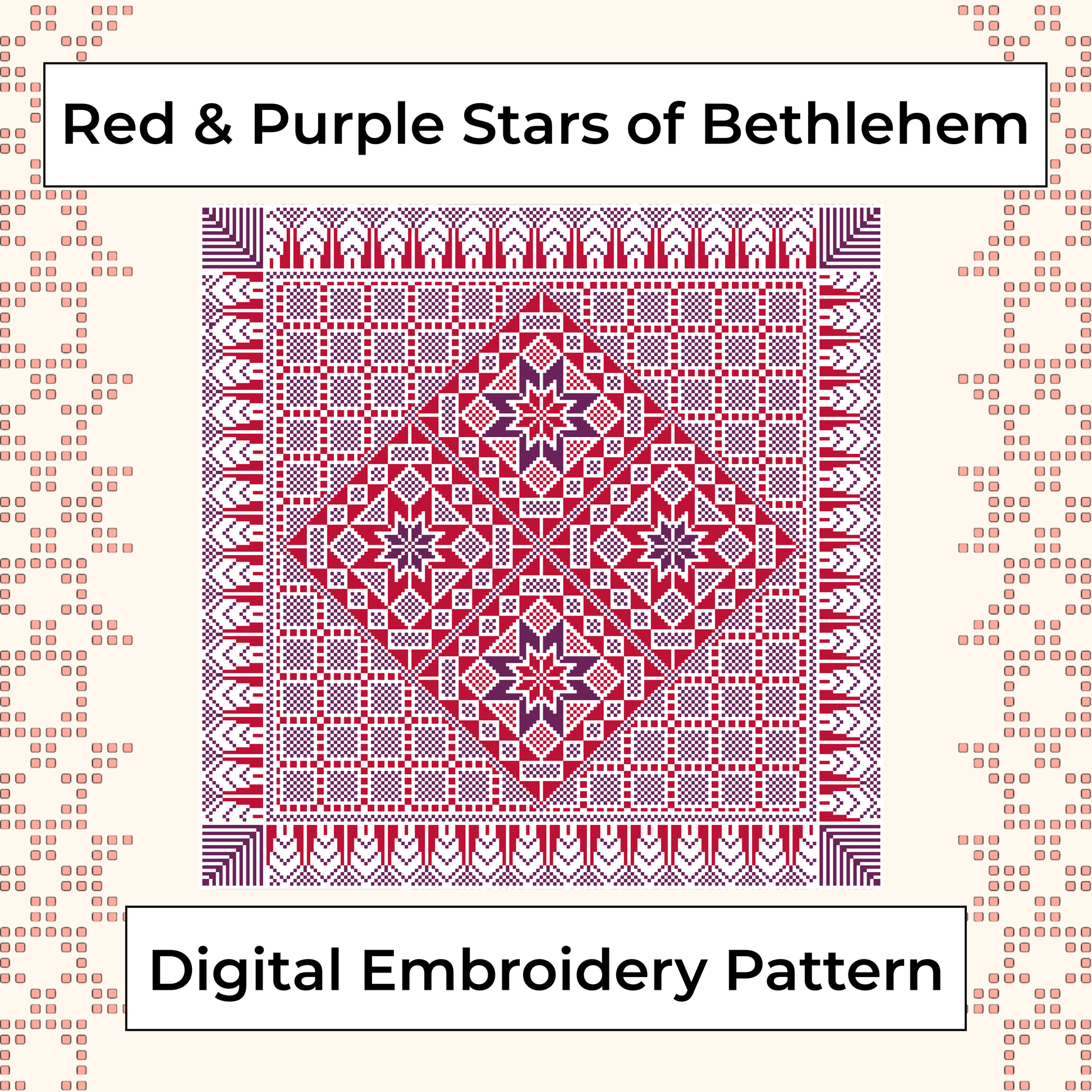 Purple and Red Stars of Bethlehem