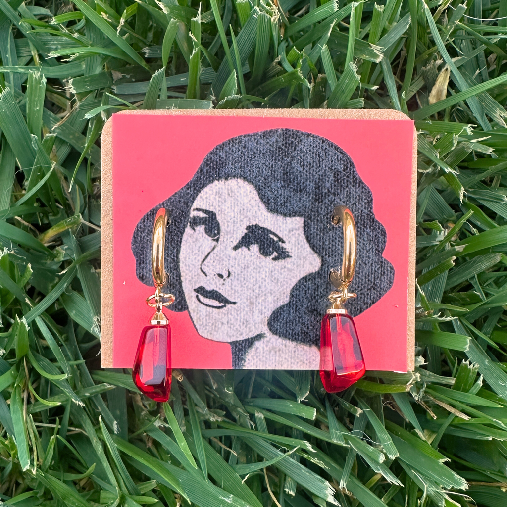 Pomegranate Seed Earrings