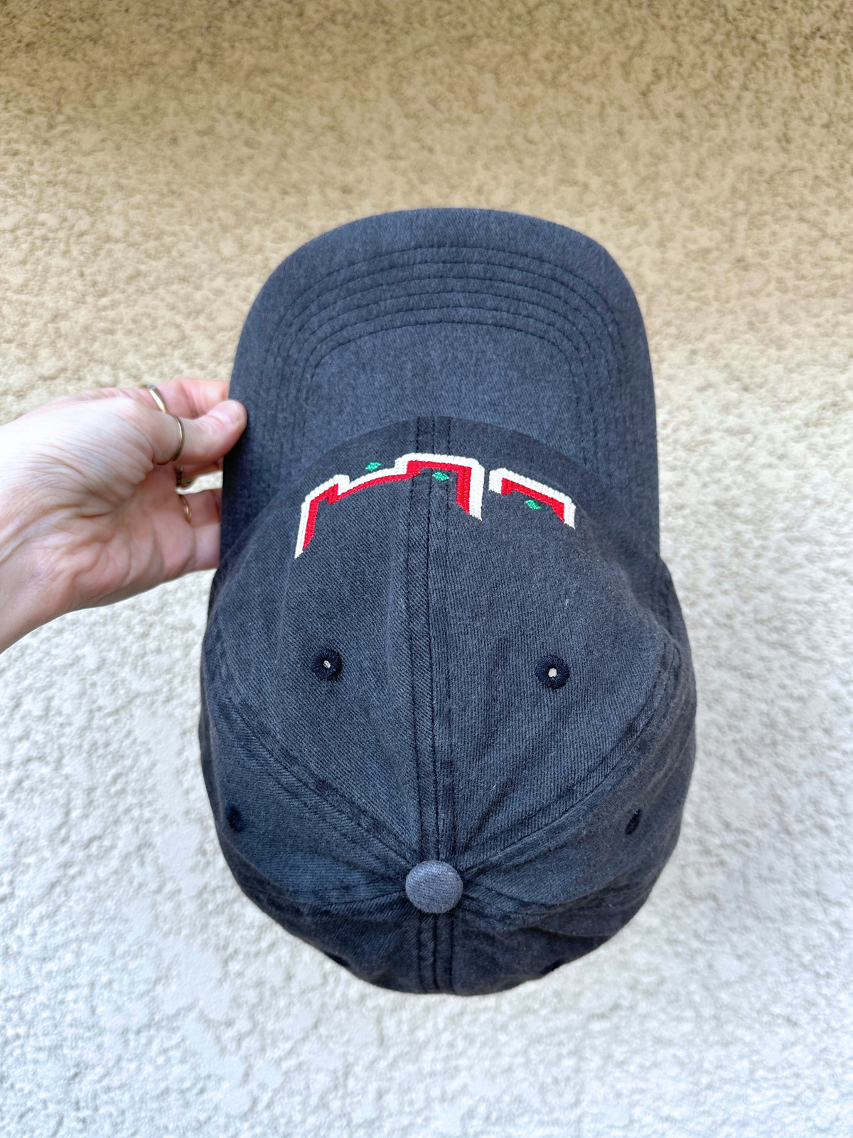 Embroidered Baseball Hat with "Lebanon" in Kufic Arabic