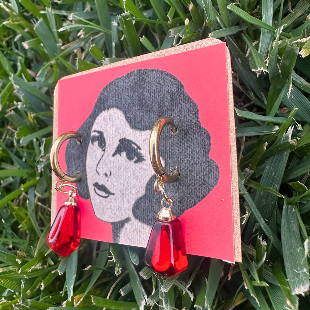 Pomegranate Seed Earrings