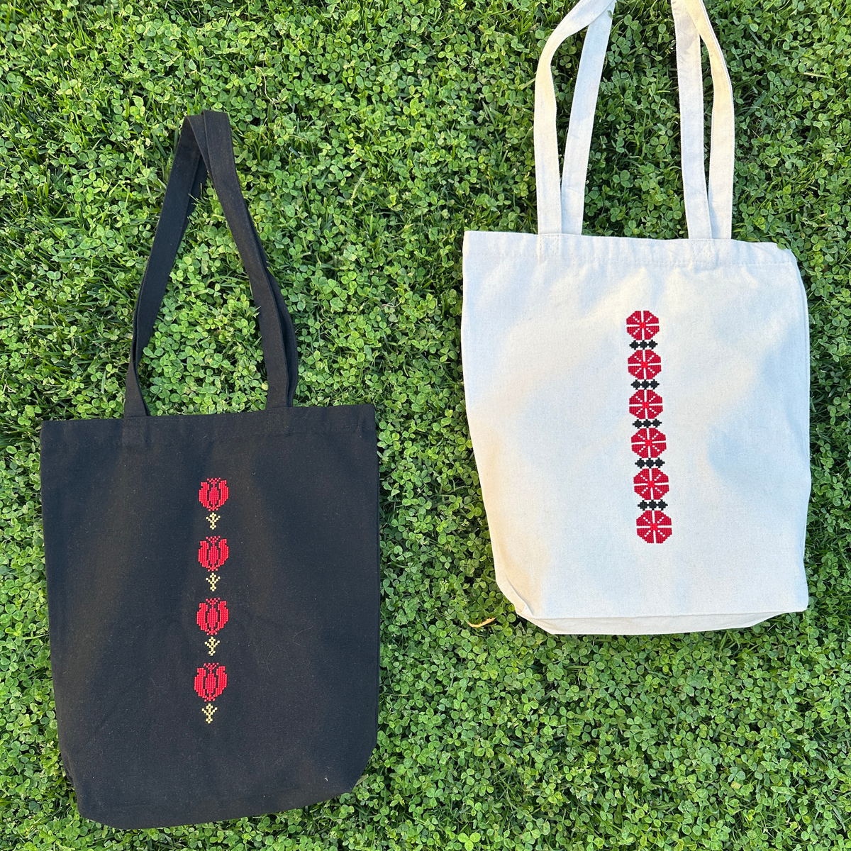 Ramallah Flower Embroidered Tote