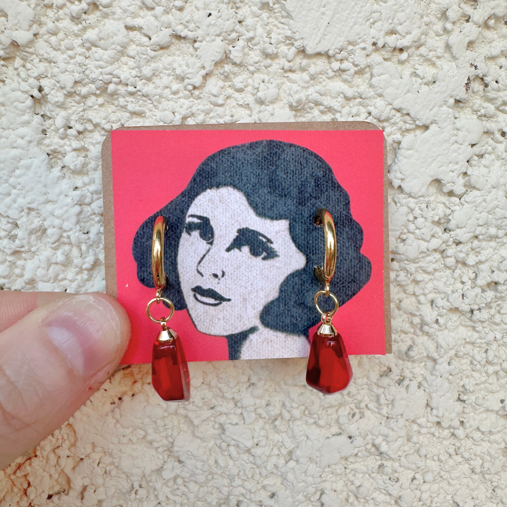 Pomegranate Seed Earrings