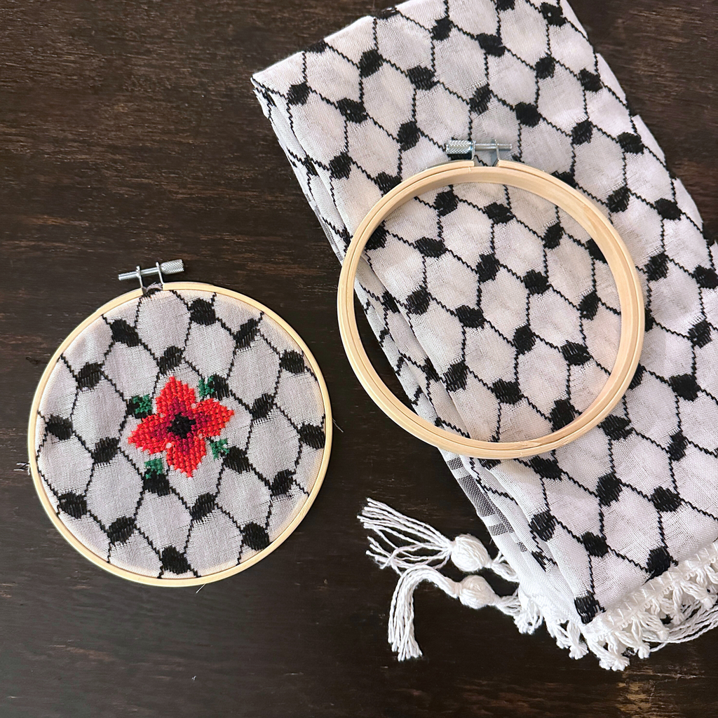 Tatreez on Kuffiyeh Kit