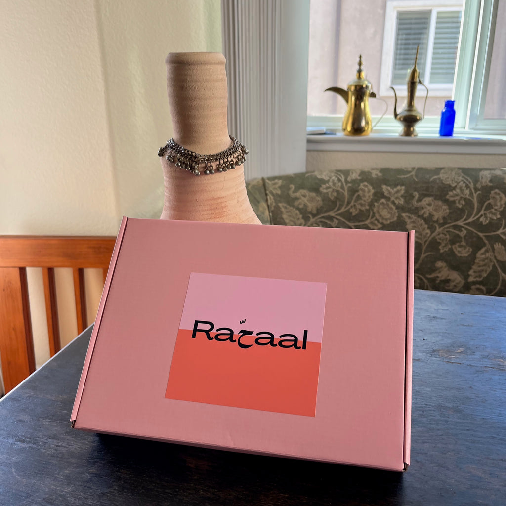 Denim Bag with Hand-Embroidered Rose Tatreez